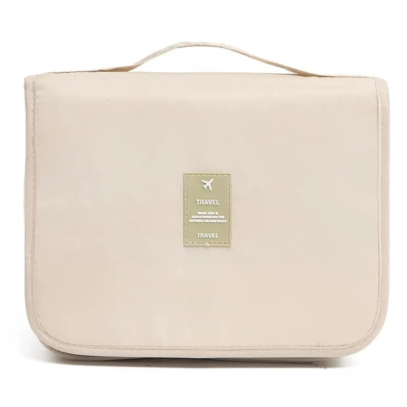 Saco de viagem impermeável para mulheres, maquiagem, sacos cosméticos, organizador de higiene pessoal, armazenamento, gancho do banheiro, bolsa de lavagem, alta qualidade
