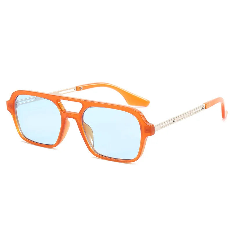 Moda punk óculos de sol feminino masculino quadrado festa óculos de sol clássico vintage uv400 praia viagem ao ar livre tons