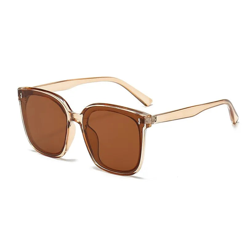 New Big Frame Óculos de sol para mulheres Moda Square Too Glasses Ladies Glasses Outdoor Sunshade Mirror for Men