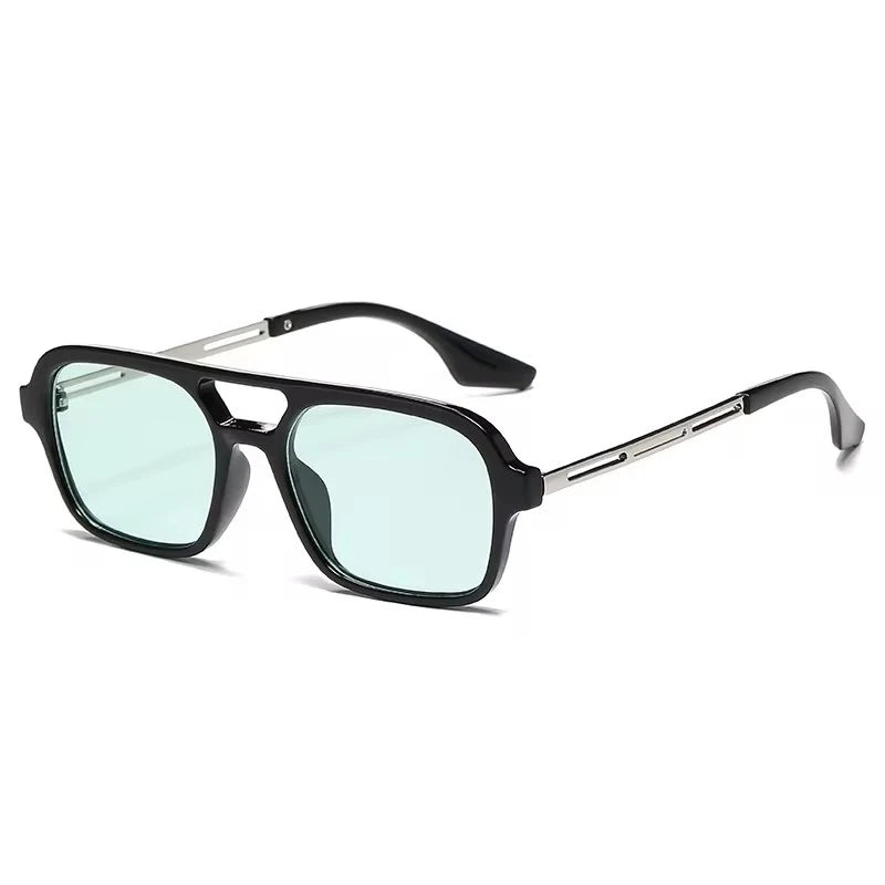 Moda punk óculos de sol feminino masculino quadrado festa óculos de sol clássico vintage uv400 praia viagem ao ar livre tons