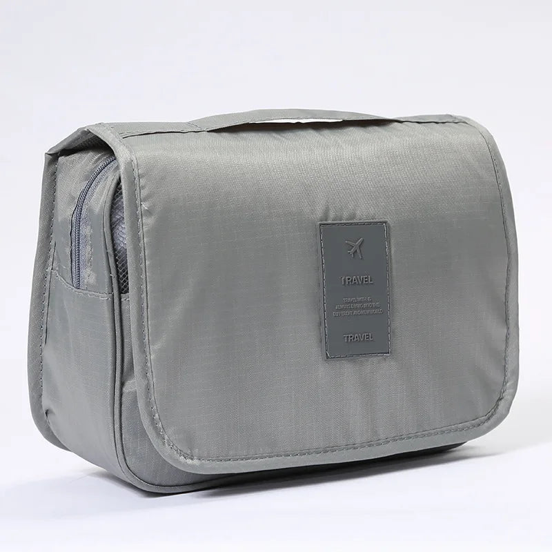 Saco de viagem impermeável para mulheres, maquiagem, sacos cosméticos, organizador de higiene pessoal, armazenamento, gancho do banheiro, bolsa de lavagem, alta qualidade