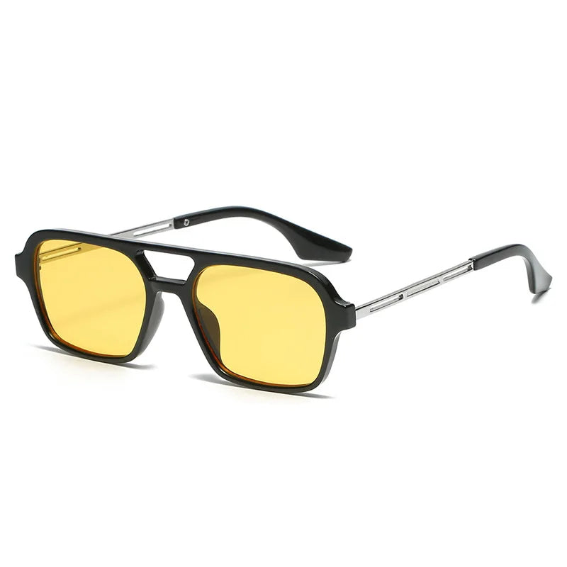 Moda punk óculos de sol feminino masculino quadrado festa óculos de sol clássico vintage uv400 praia viagem ao ar livre tons
