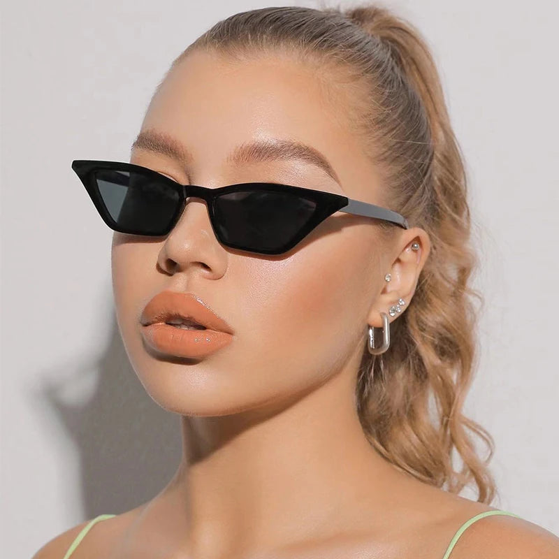 New Cat Eye Óculos De Sol Mulheres Preto Design De Luxo Eyewear Feminino Partido Óculos Moda Retro Condução UV400 Óculos De Sol