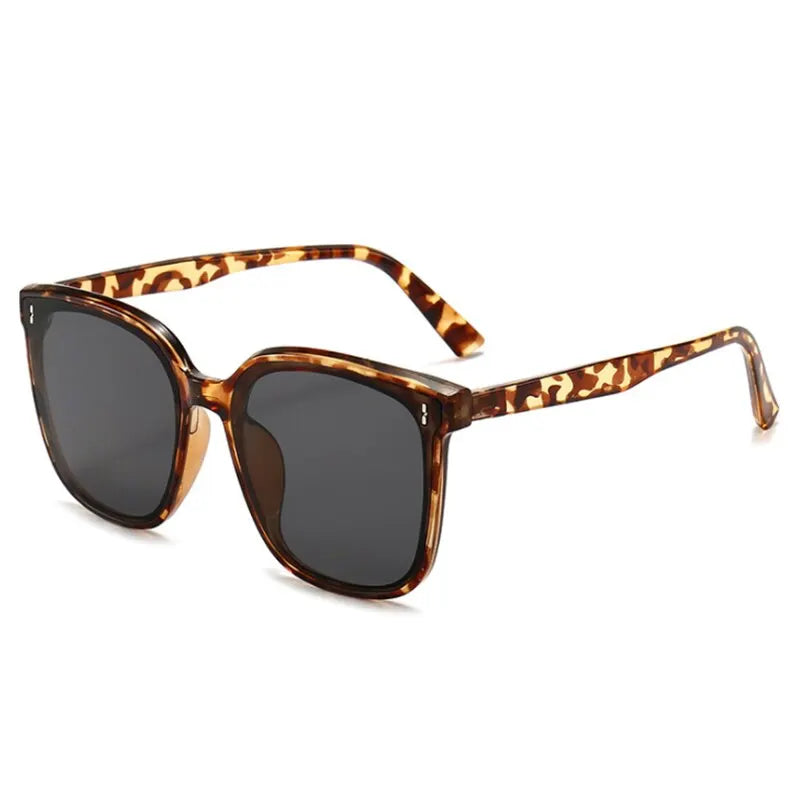 New Big Frame Óculos de sol para mulheres Moda Square Too Glasses Ladies Glasses Outdoor Sunshade Mirror for Men