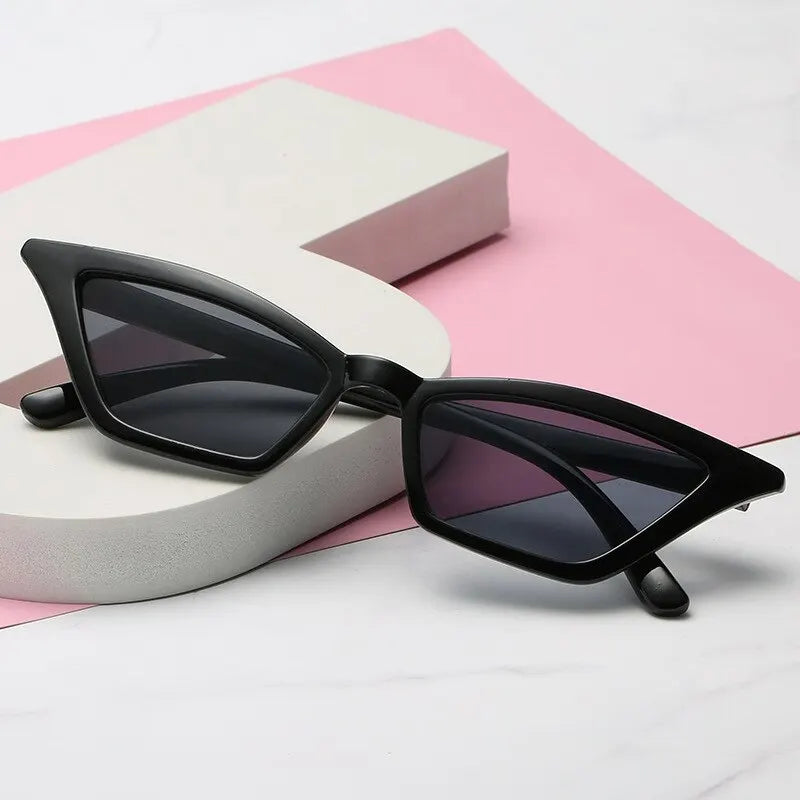 New Cat Eye Óculos De Sol Mulheres Preto Design De Luxo Eyewear Feminino Partido Óculos Moda Retro Condução UV400 Óculos De Sol