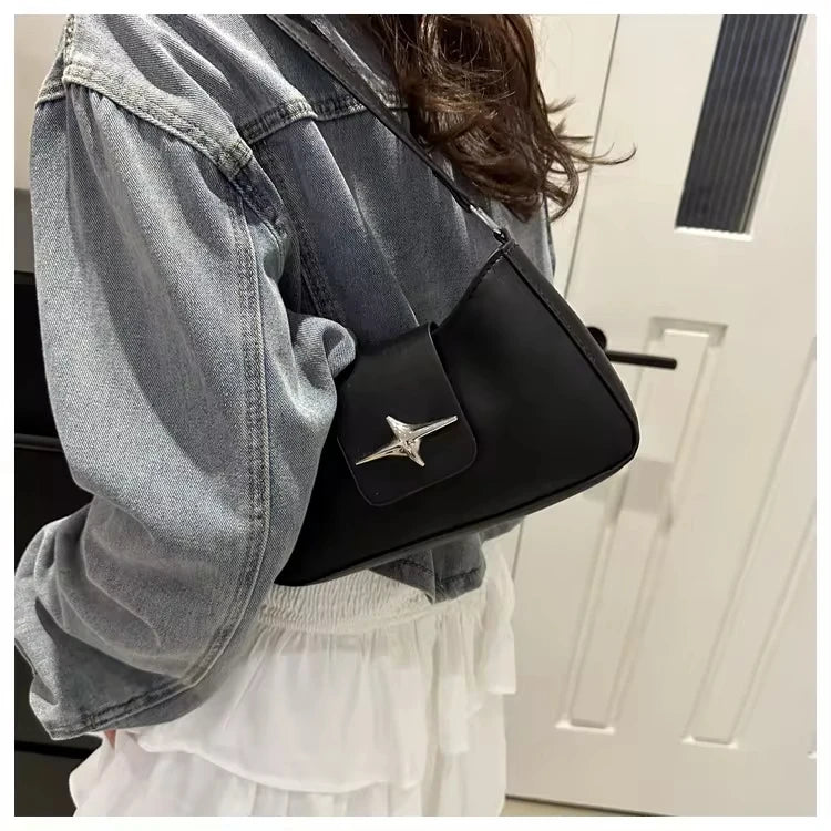 2025 clássico y2k pequena bolsa de luxo marca feminina bolsas vintage couro do plutônio sacos ombro para senhoras diárias saco axilas