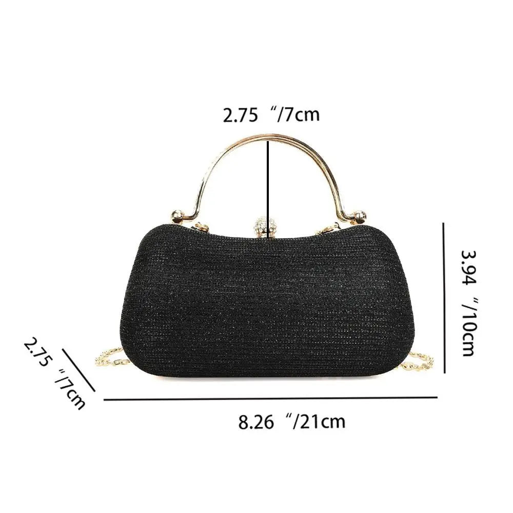 Casamento nupcial frisado bolsa de noite feminina saco de jantar corrente bolsas de ombro elegante strass embreagem forma ovo saco de noite