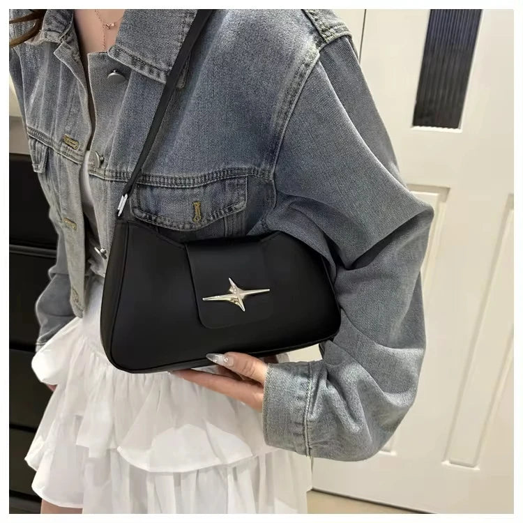 2025 clássico y2k pequena bolsa de luxo marca feminina bolsas vintage couro do plutônio sacos ombro para senhoras diárias saco axilas