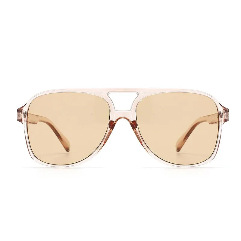 Óculos de sol quadrados grandes vintage para mulheres, marca retrô, óculos de sol grande, preto, amarelo, estilo Ins, feminino