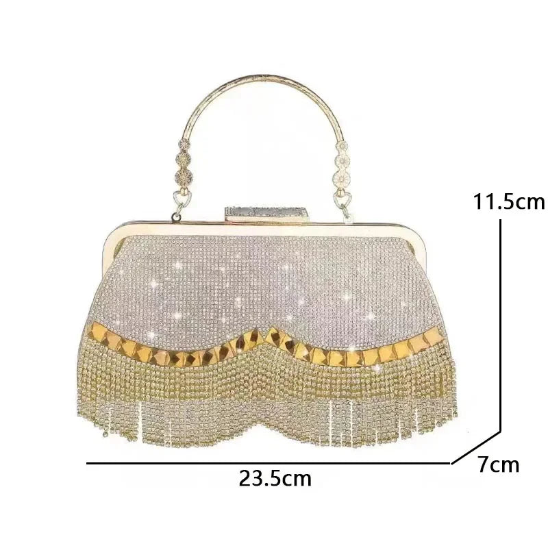 Mão para festa de casamento banquete diamante bolsa de embreagem senhoras luxo festa noite saco moda casamento vestido de noiva saco